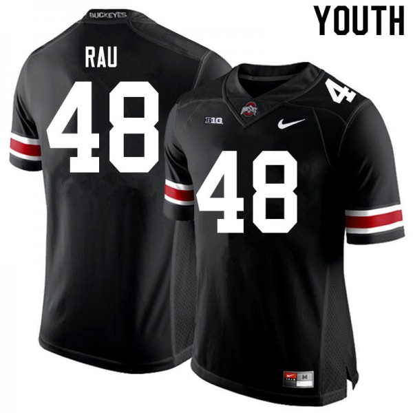 Ohio State Buckeyes #48 Corey Rau Youth NCAA Jersey Black